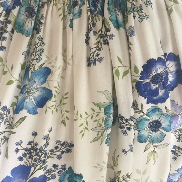 Amanda Uprichard Wren Cotton Floral Print Cold Shoulder Maxi Dress size S - Picture 5 of 6